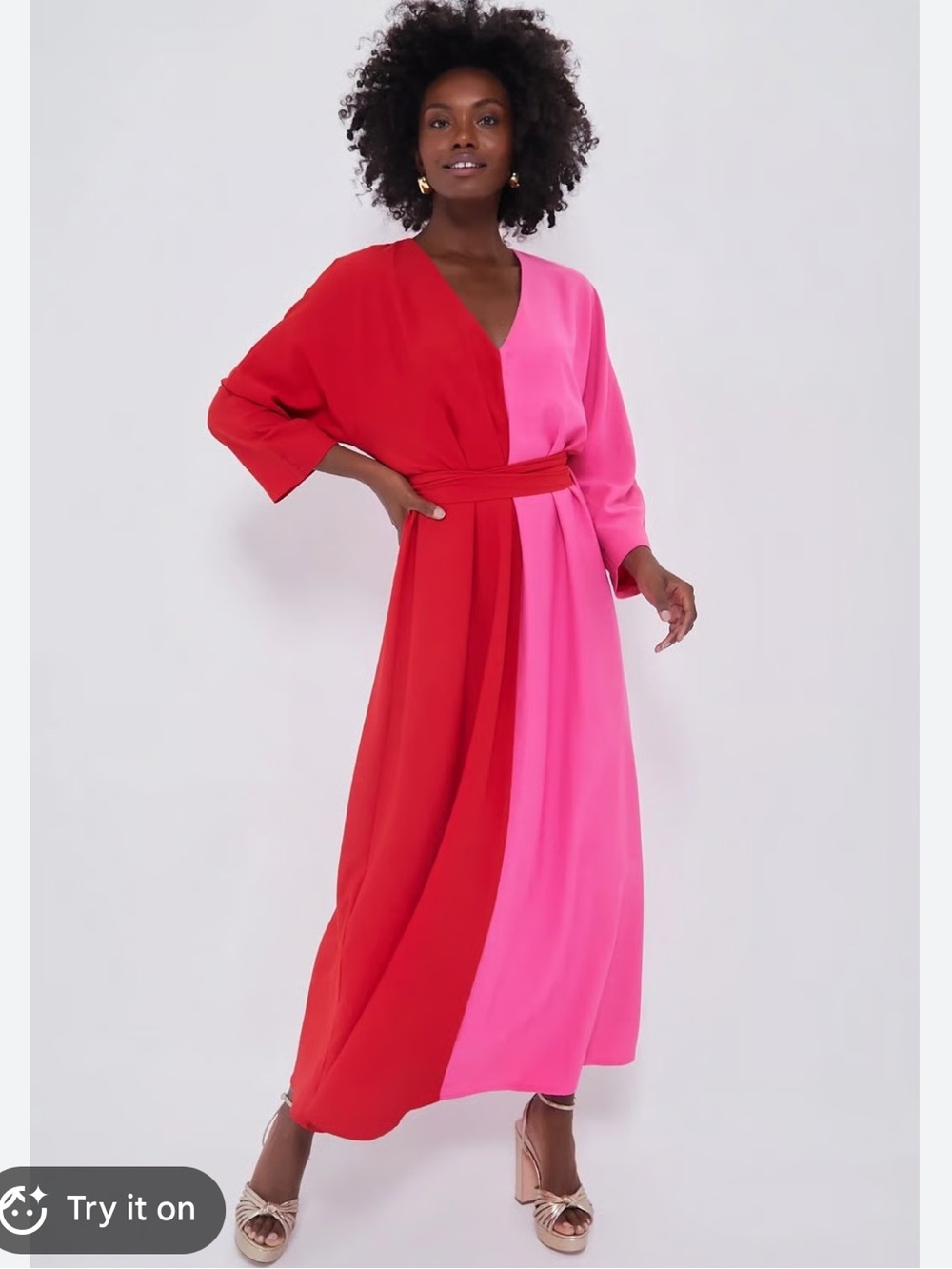 NWT Tuckernuck X India Hicks Madame G Caftan Colorblock Dress